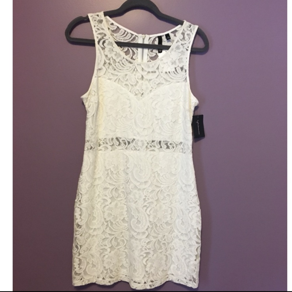 White lace dress
